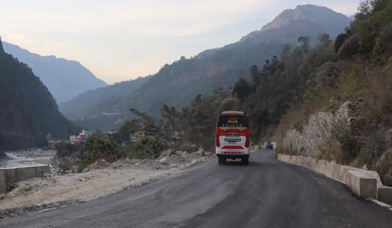 मालढुङ्गा–बेनी सडकः स्तरोन्नतिपछि यात्राअवधि छोटियो