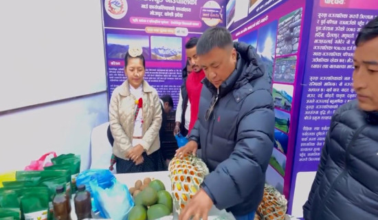 टेम्केमैयुङका कृषि उत्पादनको काठमाडौँमा प्रदर्शनी