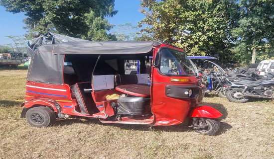 स्कुल बसको ठक्करले अटो चालकको मृत्यु