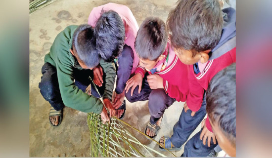 पढ्दै कमाउँदै अभियानमा विद्यार्थी