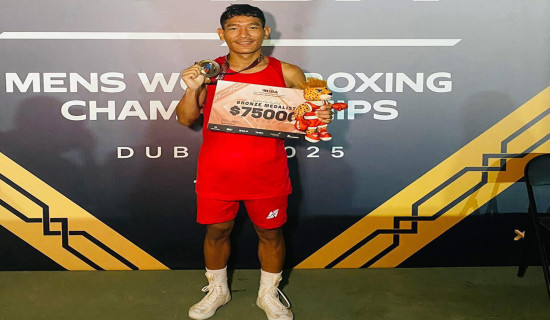 चन्द्रलाई वर्ल्ड बक्सिङ च्याम्पियनसिपमा ऐतिहासिक कांस्य