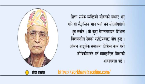 विकासको आधार व्यावहारिक शिक्षा