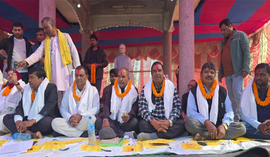 सप्तरीका पालिका प्रमुख रिले अनशनमा