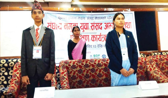 संसदीय अभ्यास गर्दै जेनजी