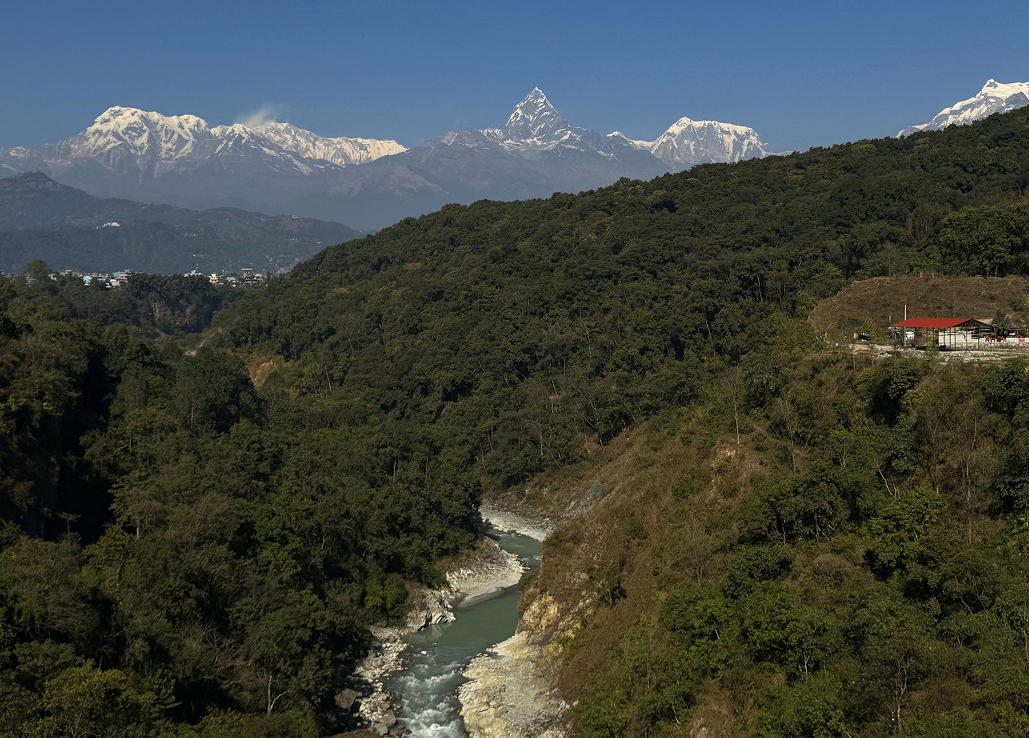 सेती नदी र अन्नपूर्ण हिमश्रृङ्खला
