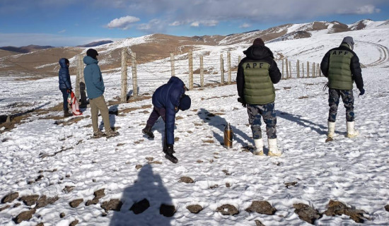 कोरलास्थित सीमाक्षेत्रमा संयुक्त गस्ती