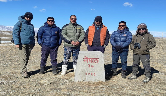 वन्यजन्तु जोगाउन नेपाल–चीन नाकामा संयुक्त गस्ती