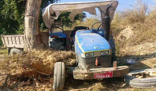 बकैयामा ट्याक्टर दुर्घटनाः द्रुतमार्गमा काम गर्ने तीन जनाको मृत्यु, १९ जना घाइते