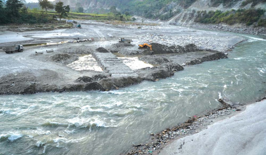 तमोरमा अन्डरपास निर्माण गरिँदै