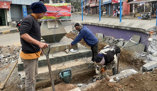 दुर्घटना न्यूनीकरण गर्न गणेशमान पार्कको आकार घटाइँदै
