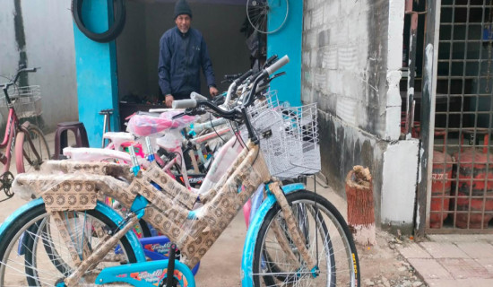 साइकल चढनेहरू दिनप्रतिदिन घट्दै
