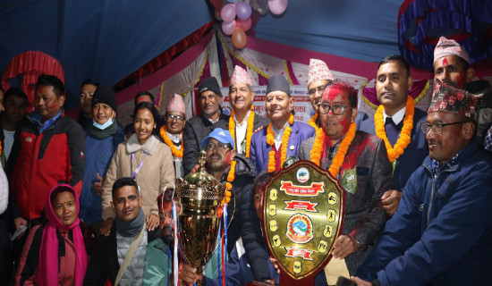 ज्वालामुखीको राष्ट्रपति रनिङ शिल्डको उपाधि त्रिपुरासुन्दरी माविलाई