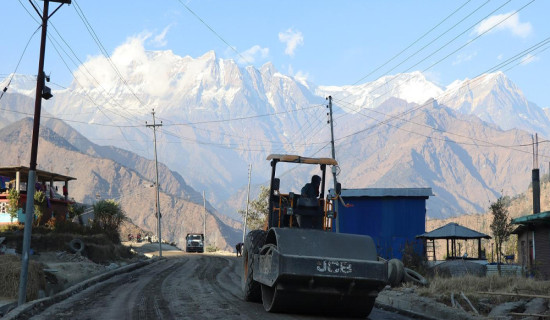 दरवाङ–मुना–ढोरपाटन सडकः धारापानी–झिनडाँडा खण्ड अन्तिम चरणमा
