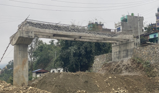 तीन वर्षअघि सकिनुपर्ने काम ४० प्रतिशत मात्रै