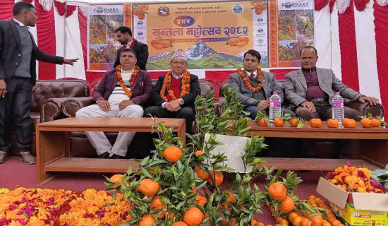 पोखराको हर्राबोटमा सुन्तला महोत्सव