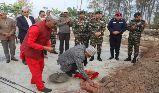 विपत् उद्धारका लागि विमानस्थलमा पोखरी
