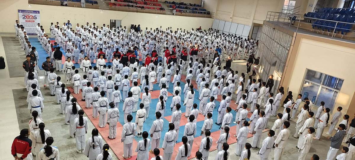 करातेको राष्ट्रिय टिम र विद्यालय स्तरका खेलाडी एकै ठाउँमा, आठ सयलाई प्रशिक्षण