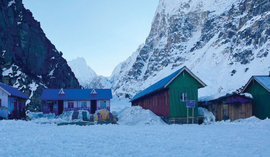 कञ्चनजङ्घा आधार शिविर सुनसान