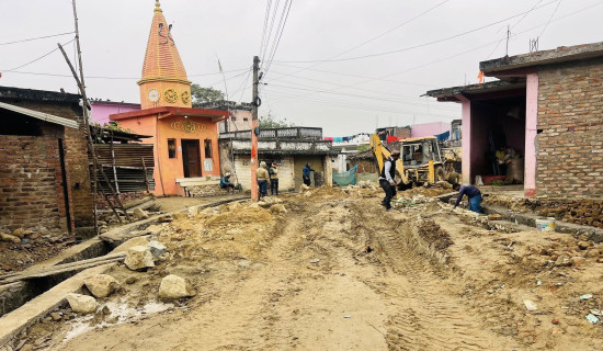 पाल्हीनन्दनमा सडक सञ्जाल विस्तार