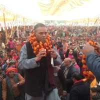 हेवा खोलामा बन्दै गरेको बेलिब्रिज खस्यो : चार मजदुर गम्भीर घाइते