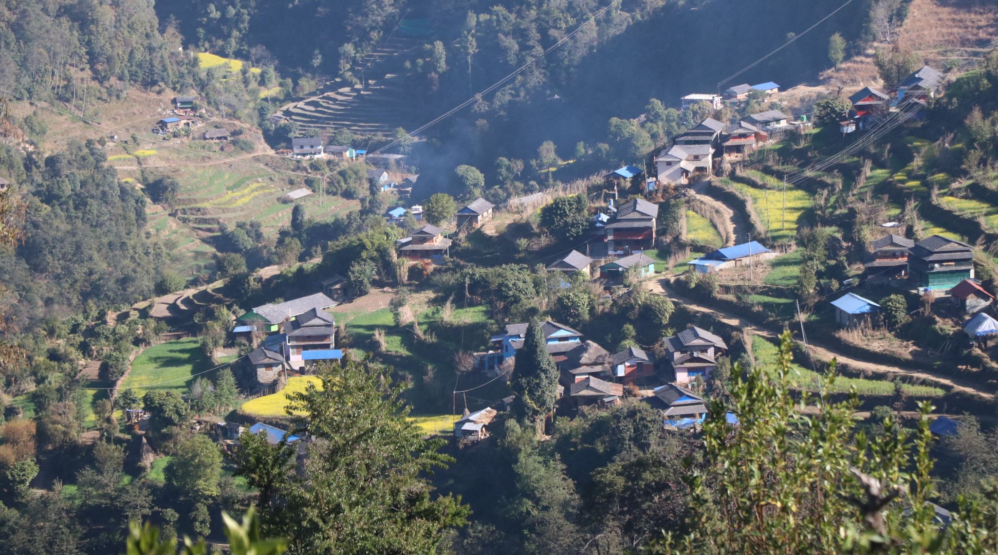 आकर्षक र सुन्दर भुस्कात गाउँ