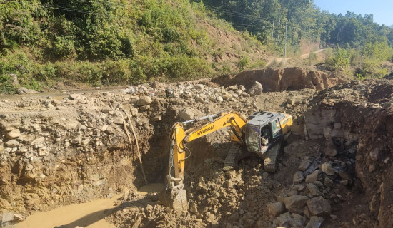 सुकाखोलामा बन्दै पक्की पुल