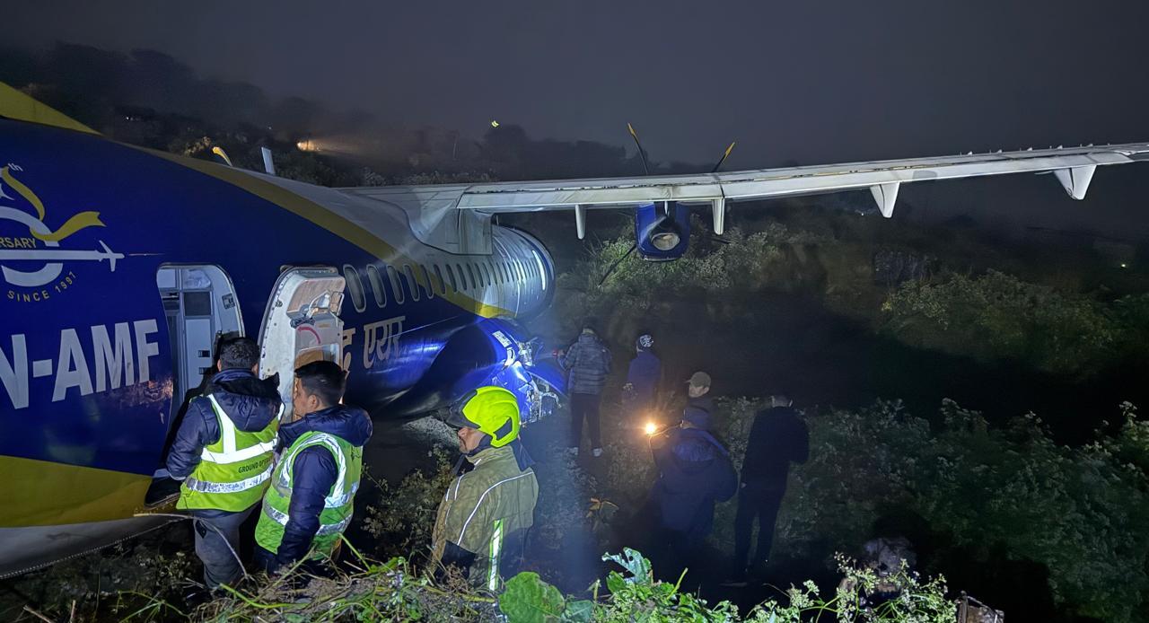 बुद्ध एयरको बिमान दुर्घटनाः सबै यात्रुको सकुशल उद्धार