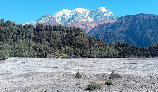 घट्टेखोला बगर र निलगिरि हिमाल