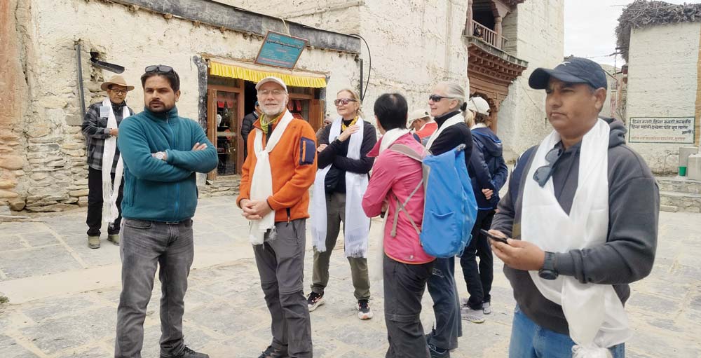 उपल्लो मुस्ताङमा फ्रान्सका पर्यटक धेरै