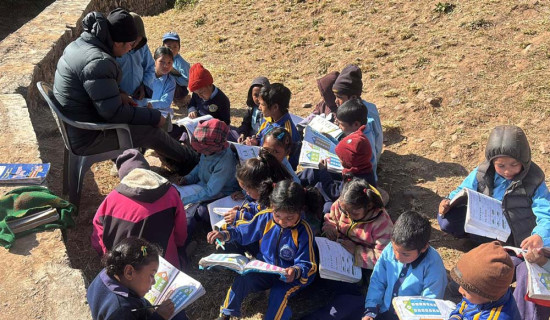 चिसो बढेपछि बेँसीमा घुम्ती विद्यालय