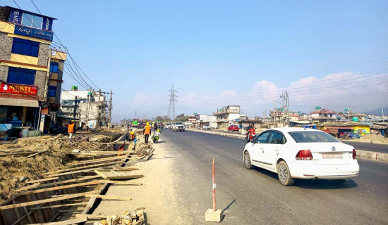 पोखरा–मुग्लिङ सडक  : चौहत्तर प्रतिशत काम सम्पन्न