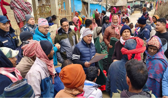 एक सय ५० परिवारलाई कम्बल वितरण