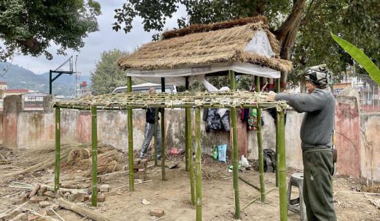 आदिवासी जनजाति महोत्सवः तीन जातिका नमुना घर निर्माण