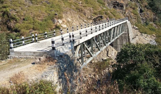 पुल सञ्चालन नहुँदा आवागमनमा सास्ती