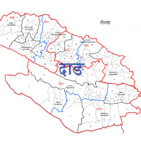 दाङमा दुर्घटना भएको हाइस बस
