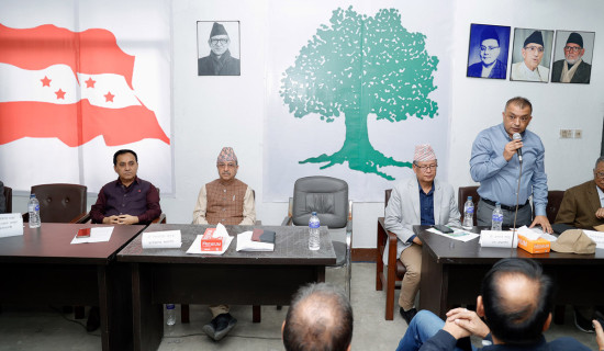 कांग्रेस बैठक : राष्ट्रिय सभाको निर्वाचनमा अन्य दलसँग तालमेल गर्ने निर्णय