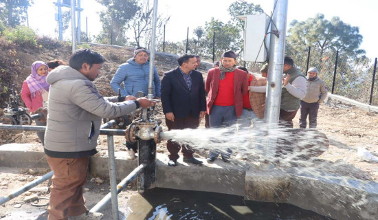 खानेपानी योजनाको सफल परीक्षण