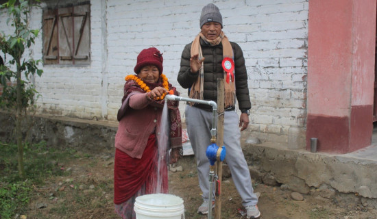 भोक्टेनीको घर–घरमै खानेपानीको धारा