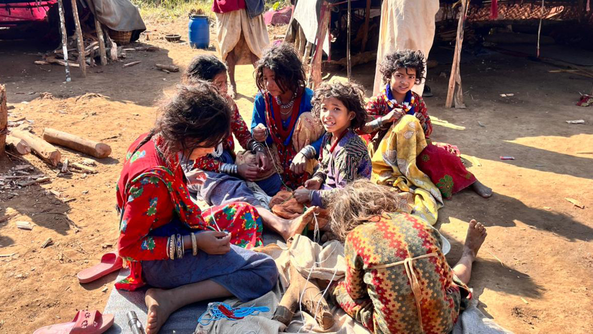 राउटे समुदायका बालबालिका