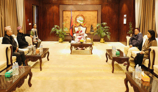 प्रधानमन्त्री कार्की र राप्रपा अध्यक्ष लिङ्देनबीच भेटवार्ता