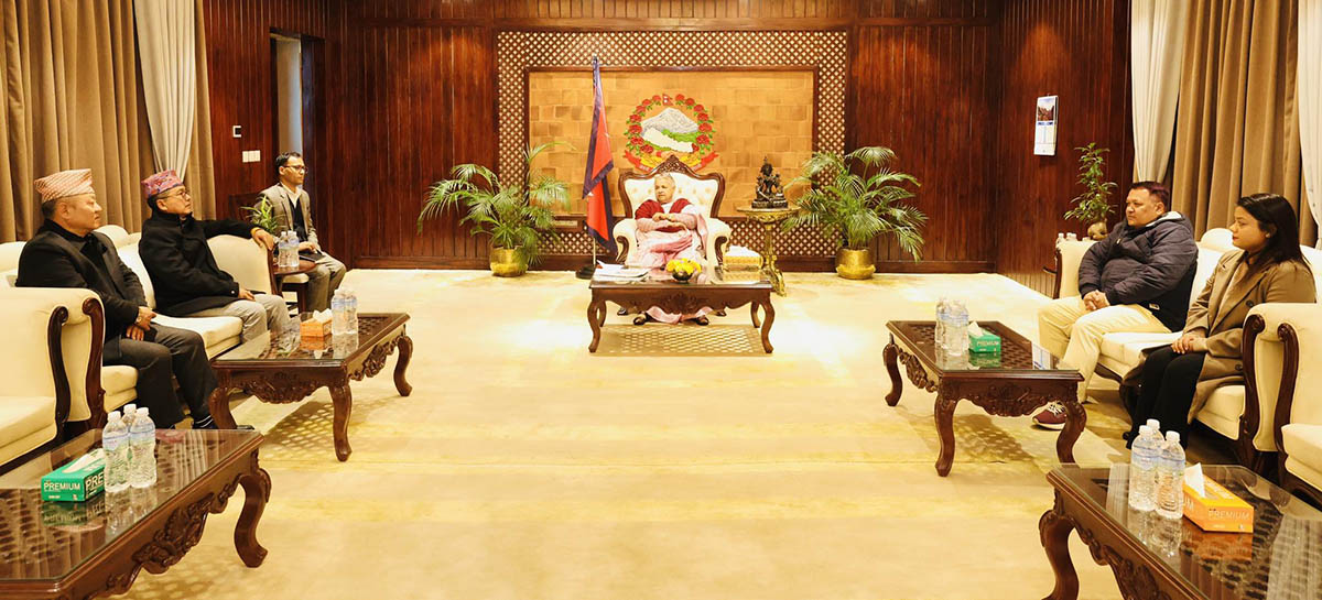 प्रधानमन्त्री कार्की र राप्रपा अध्यक्ष लिङ्देनबीच भेटवार्ता