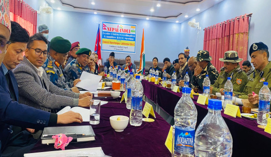 सीमा अपराध र शान्ति सुरक्षाबारे छलफल