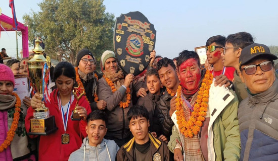 राष्ट्रपति रनिङ शील्डको उपाधी नेपाल आर्दश माविलाई