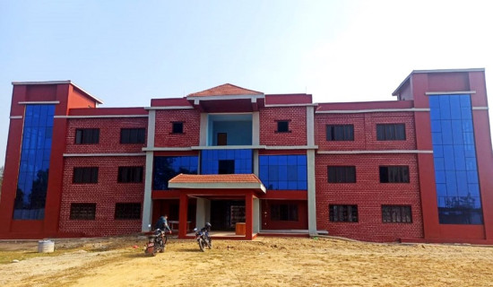 खजुरा गाउँपालिकाको प्रशासनिक भवन निर्माण ८८ प्रतिशत