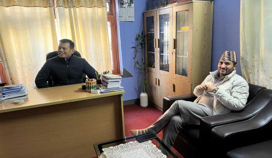 सञ्चारमन्त्री खरेल र बागमती प्रदेश सांसद श्रेष्ठबिच भेटवार्ता