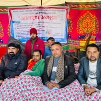 दुई बुँदे माग राखी अनशनमा