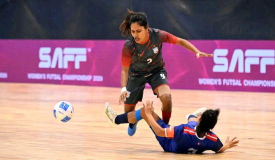 साफ महिला फुटसल : नेपाल बङ्गलादेशसँग पराजित