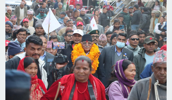 नेकपा संयोजक दाहाल रुकुम पूर्वमा