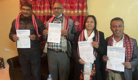 कांग्रेसले १ र नेकपाले २ बजे मनोनयन दर्ता गर्ने