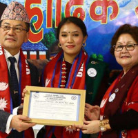 पदक विजेता सरिनालाई घले समाज युकेको सम्मान